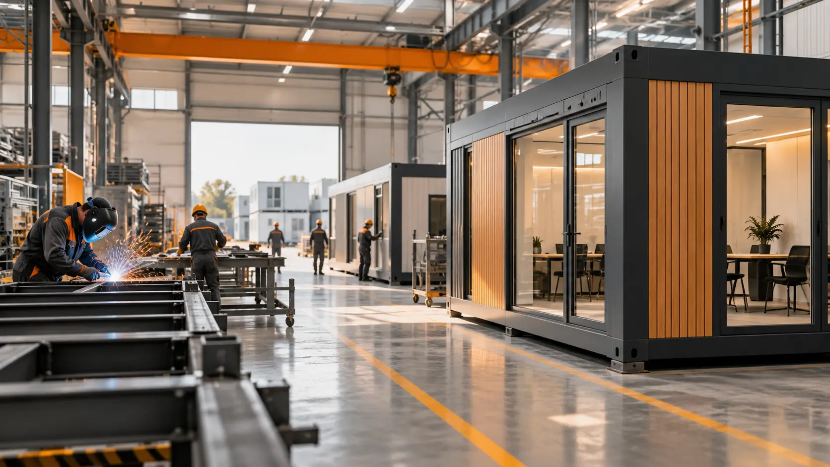Experiență industrială. Specializare în construcții modulare.